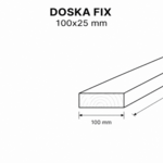 Doska šalovacia 100x25 mm