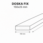 Doska šalovacia 150x25 mm